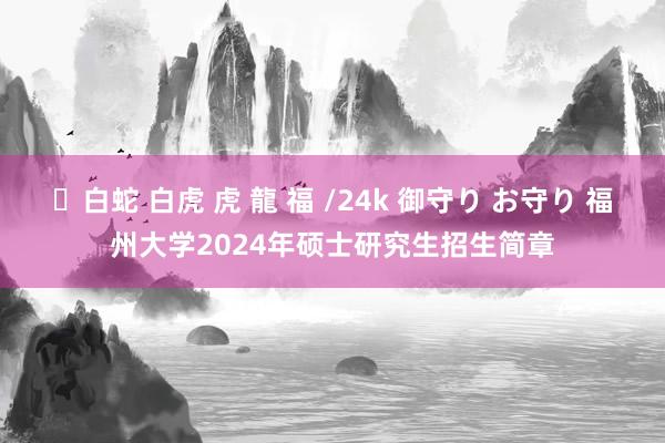 ✨白蛇 白虎 虎 龍 福 /24k 御守り お守り 福州大学2024年硕士研究生招生简章