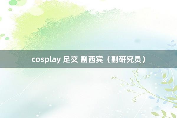 cosplay 足交 副西宾（副研究员）